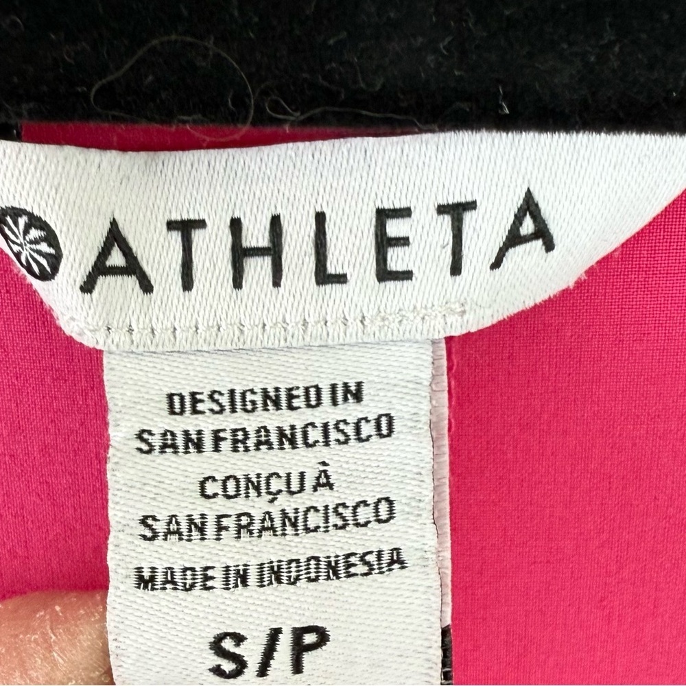 Athleta Presidio Sleeveless Racerback Dress Lightweight High-Low Hot Pink Small - Picture 7 of 12